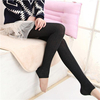 Thick Tights Vertical Strip Knit Pants Pantyhose Skinny Leg Stretchable Step Foot Stocking Hosiery