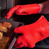 Thicken Silicone Heat Resistant Gloves Grilling Gloves Antiskid BBQ Cooking Protective Gloves