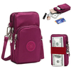 Three-Layer Storage Zipper Waterproof Shoulder Bag Wrist bag For iPhone 7 Plus 6sPlus 5.5 Inch