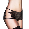 Three Pieces Sexy Lace Side Rope Hollow Out Mid Waist Panties For Women