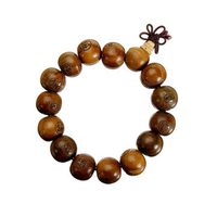 Tibetan Sandalwood Buddhist Prayer Carved Bracelet