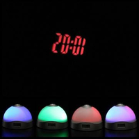 Time Projection LED Clock Color Change Alarm Flash Light Snooze Clock