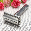 Traditional Safety Double Edge Blade Shave Shaving Hair Razor With Mirror Men