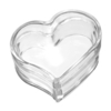 Transparent Peach Heart Empty Cream Jar Makeup Lip Balm Container Nail Decoration Storage