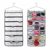 Transparent PVC Two-Sided Storage Bag Hanging Bag Organizer Storage Containers