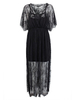 Transparent Sexy Crochet Smock Layer Dress