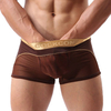 Transparent Super Sexy Mesh Underswears U Convex Design Boxers for Men