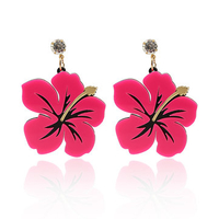 Trendy Cute Earrings Flower Rhinestone Women Earrings
