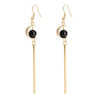 Trendy Tassel Earrings Ear Drop Crystal Asymmetric Personality Earrings