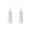 Trendy Women Earrings White Hollow Triangle Earrings