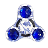 Tri-Spinner Blue White Porcelain Rotating Fidget Hand Spinner ADHD Autism Reduce Stress Toys