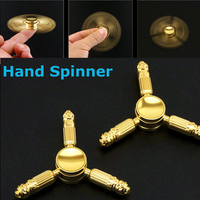 Tri-Spinner Fidget Hand Finger Spinner Zinc Alloy EDC Focus Stress Game Toy ADHD
