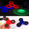 Tri-Spinner Fidget Toy BSRC Hand Finger Spinner Focus Tool Glow In The Dark Blue