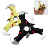 Triangle Black Gold EDC Fidget Hand Spinner Gadget Tri-Spinner Finger Reduce Stress Gadget