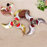 Triangle Red Hand Spinner Finger Spiral Bearing EDC Fidget Stocking Desk Toy