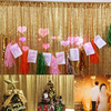 Two Panels Photo Background Gold Sequin Backdrop 2FT x 6FT Gold Sequin Curtain Potography