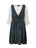 Two Piece T-Shirt Floral Printed Strap Dress Loose Set Suit For Women