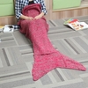 Two Size Thick Needle Yarn Knitting Mermaid Tail Blanket Woman Warm Super Soft Bed Mat