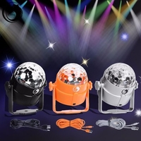 U`King RGBP 4 LED Stage Light Crystal Ball Effect Lighting Disco Club Party Xmas