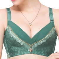 Ultra-thin Embroidery Wireless Adjustable Gather Breathable Bras