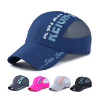 Unisex Adjustable Cotton Baseball Cap Outdoors Casual Mesh Visor Peaked Cap