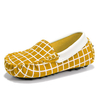 Unisex Children Seude Plaid Moccasins Casual Slip On Loafers