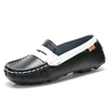 Unisex Children Slip On Leather Loafers Comfortable Round Toe Moccasins