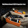 Universal 4 USB Car Seat Cup Drink Holder Mount Pocket Storage Organizer Box