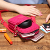 Universal 6.3 Inches Sport Storage Bag Detachable Strap Arm Three-Layers Shoulder Bag For Smartphone