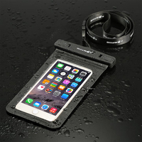 Universal IPX8 Waterproof Case Dry Bag With Clip For All Up To 6.0 Inch Smartphones