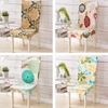 Universal Polyester Spandex Dining Chair Covers Removable Stretch Elastic Slipcover