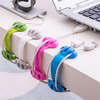 Universal Silicone Anti-skid Desktop Clip-on Cable Holder Organizer Winder Wire Mount Management