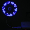 USB LED Message Fan Laptop Desk PC Gadget Car Flexible Goose-neck Random Pattern