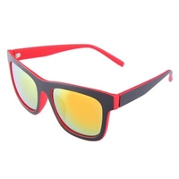 UV400 Green Red Frame Coating Resin Frame Sunglasses