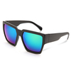 UV400 Men Women Full Frame Mirror Eyewear Glasses Square Big Frame Sunglasses