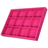 Velvet Bracelet Pendant Display Tray Holder Organizer