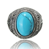 Vintage 316L Stainless Steel Titanium Turquoise Ring