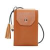 Vintage 5.5inch Shoulder Phone Bag PU Leather Tassel Shoulder Bags For Women