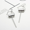 Vintage Alloy Circle with Pendant Tassel Drop Earrings for Women
