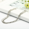Vintage Alloy Multilayer Ball Chain Flash Rhinestone Anklet