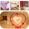 Vintage Artificial Light Love Heart Antique Table Lamp Gift Room Decor Home Bedside Lamp Gift