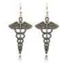 Vintage Blue Earrings Alloy Angel Magic Wand Earrings