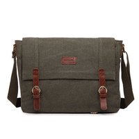 Vintage Business Crossbody Bag Canvas Retro Sling Bag Message Bag For Men