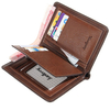 Vintage Business Wallet 15 Card Slots Coin Bag Pu Card Holder Purse For Men