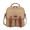 Vintage Canvas Casual Magnetic Buckle Zipper Crossbody Shoulder Bag For Men