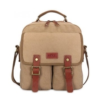 Vintage Canvas Casual Magnetic Buckle Zipper Crossbody Shoulder Bag For Men