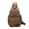 Vintage Canvas Casual Multi Pocket Cross Body Shoulder Chest Bag For Men