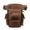 Vintage Canvas Casual Sports Multi Pocket Patchwork Zipper Waist Bag For Men