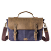 Vintage Canvas Message Bag Patchwork Sling Bag Crossbody Bag For Men