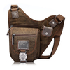 Vintage Canvas Shoulder Bags Multi-pocket Sports Travel Outdoor Crossbody Bags For Men